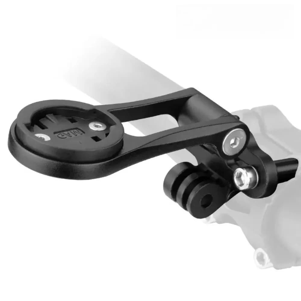 Supporto per computer da bicicletta compatibile con Garmin, Bryton e Cateye, dotato di connettore a sospensione verso il basso per un facile montaggio fai-da-te.