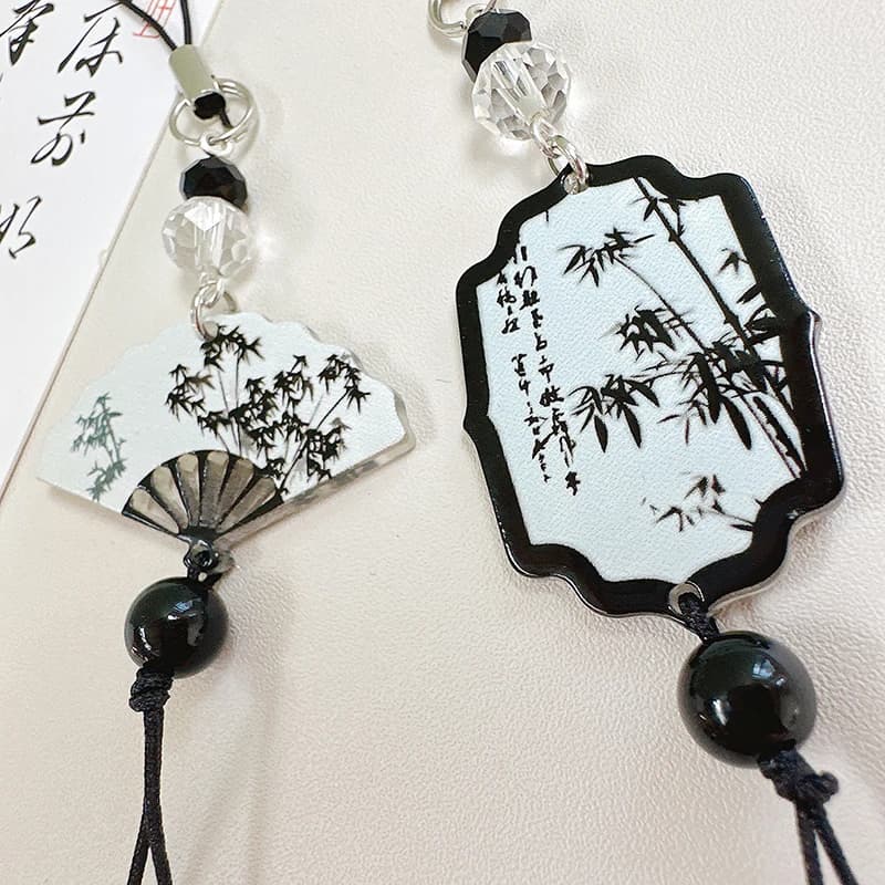 1Pc Chinese Style Anti-lost Phone Lanyard Retro Tassel Pendant Keychain Bag Charms Backpack Hanging Decoration Fashion Jewelry