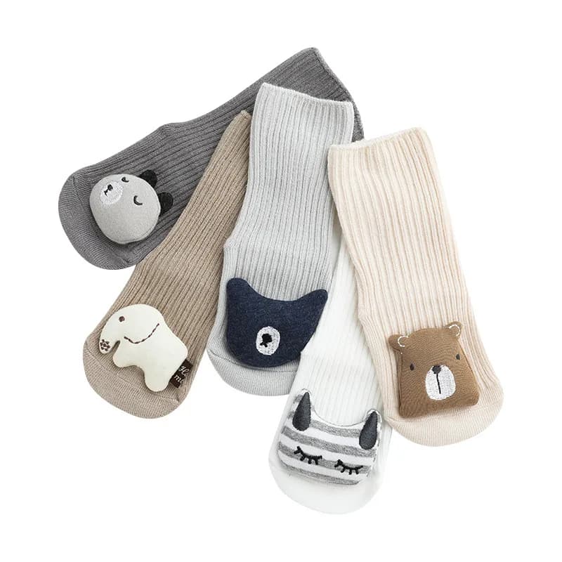 Baby Socks for Girls Boys Cotton Infant Boy Girl Boy Floor Socks Spring Autumn Soft Home Floor Socks Non-slip Baby Socks 0-24M