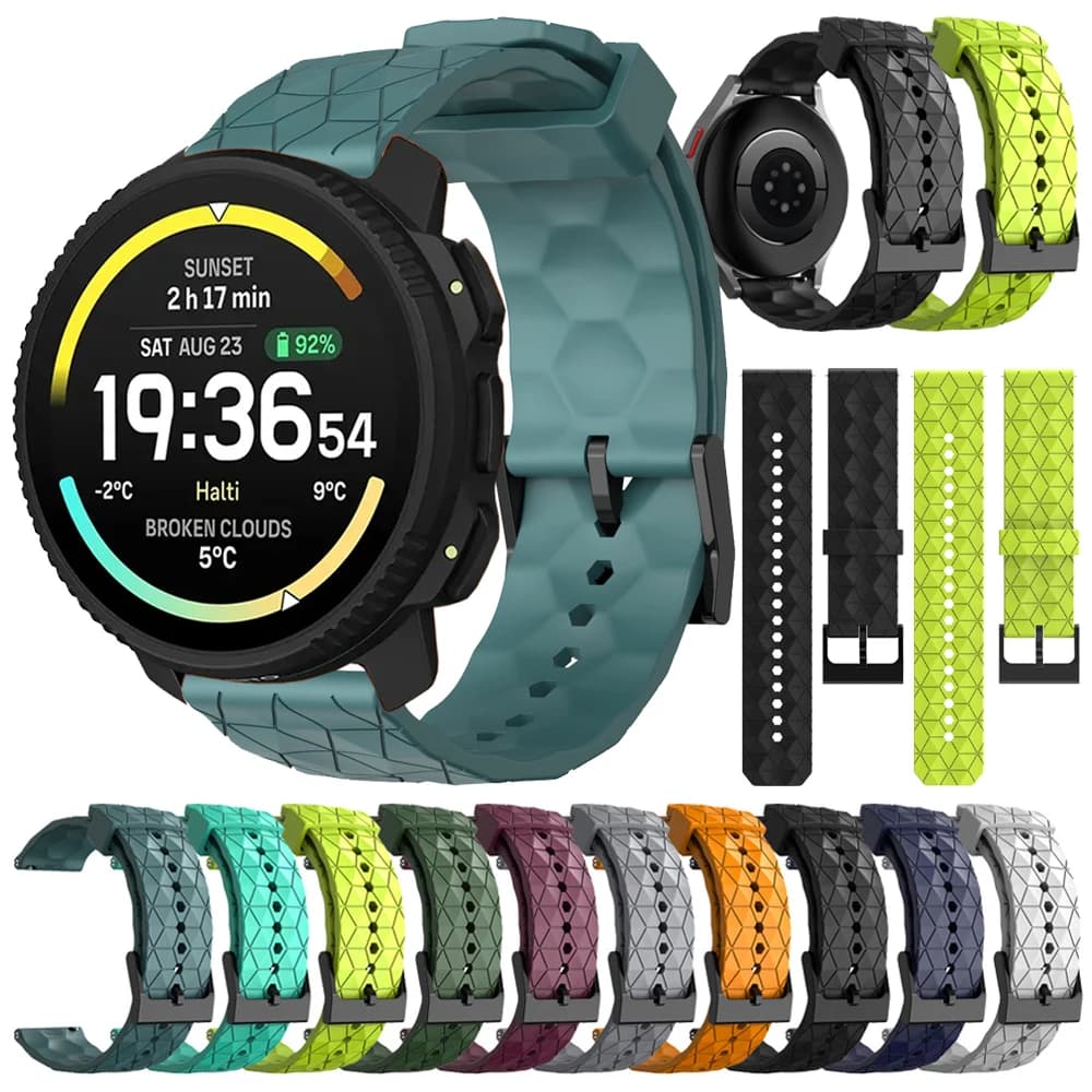 For Suunto Vertical 2/Ocean/RACE Watch Band 20 22mm Silicone Sports Strap Amazfit BALANCE 2 GTR 4 3 Pro 2e GTS 4/2 mini Bracelet