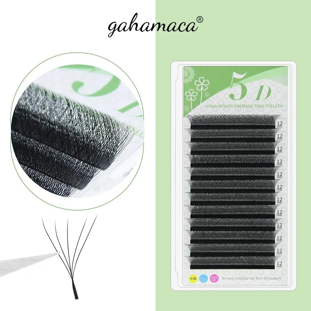 GAHAMACA W 3D/4D/5D Eyelash Extension YY Extensions Eyelashes Prepacked Volume Fans Natural Light Fake Faux Eyelashes Supplies