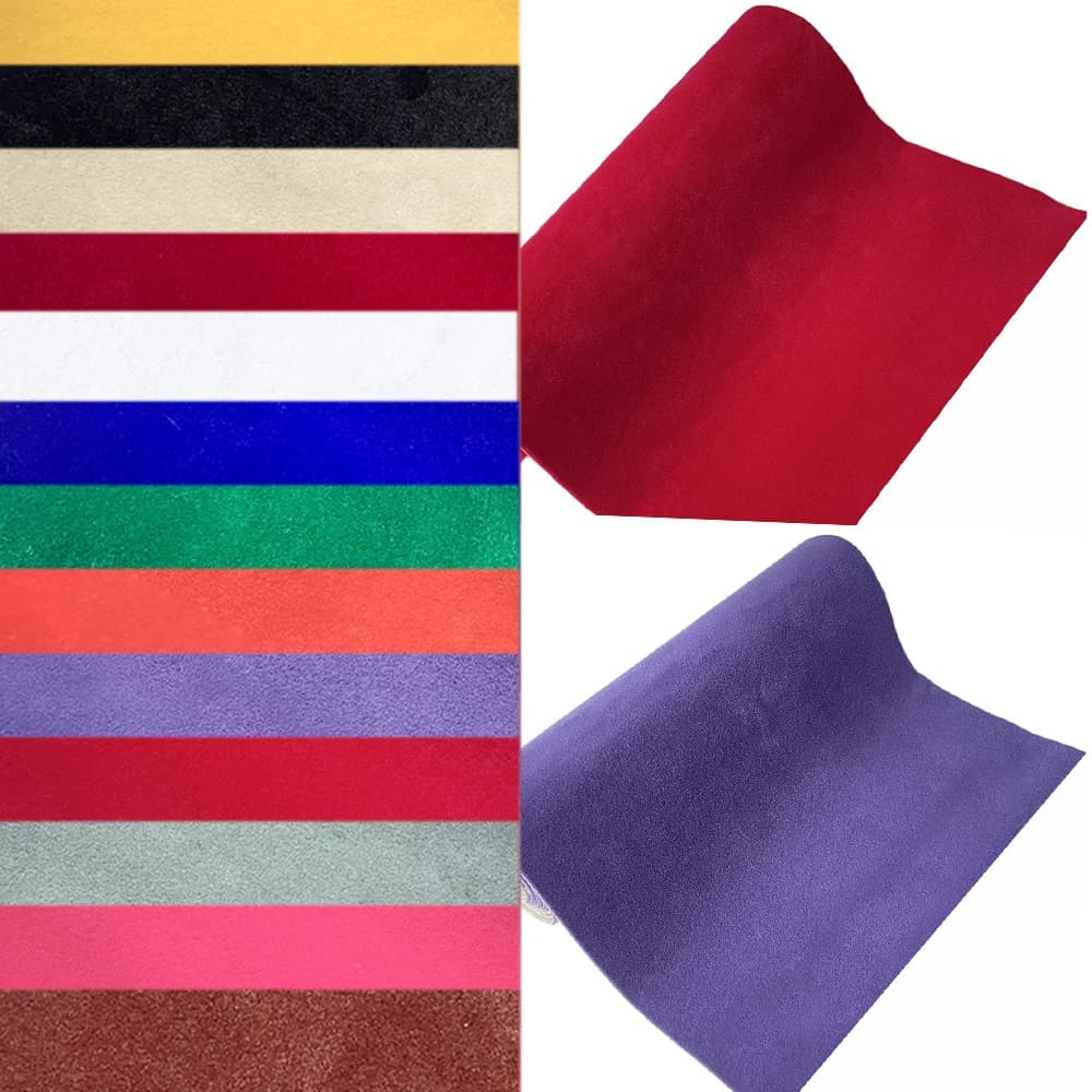 Tessuto adesivo in velluto da 7,8 "x 11,8" 13 fogli con colla adesiva sul retro per portagioie, rivestimento per mobili, cuscinetti protettivi, materiali fai da te