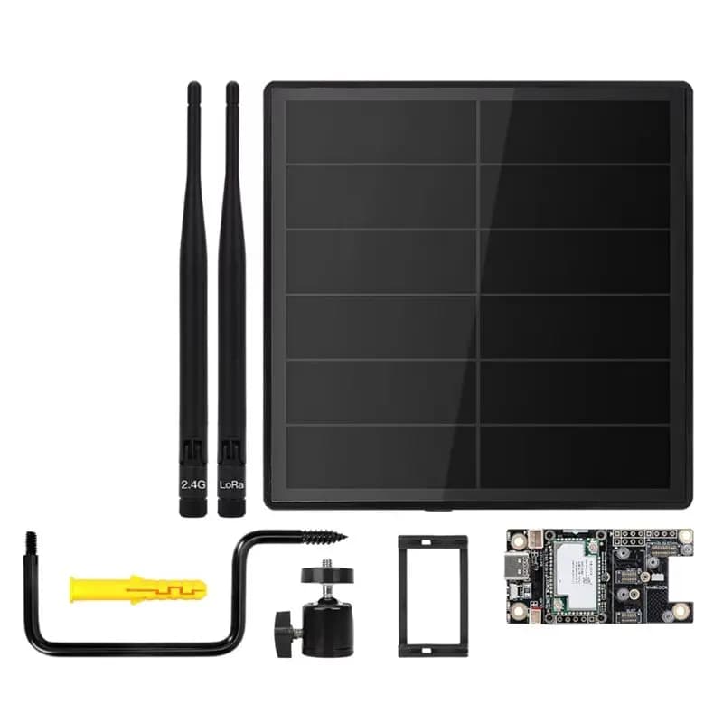 ~【On Sale】Lora D5L Solar Node Integrated With 5V Solar Panel RAK19007& RAK4631 Wisblock Iot Low-Power Bluetooth Wifi Module 868M