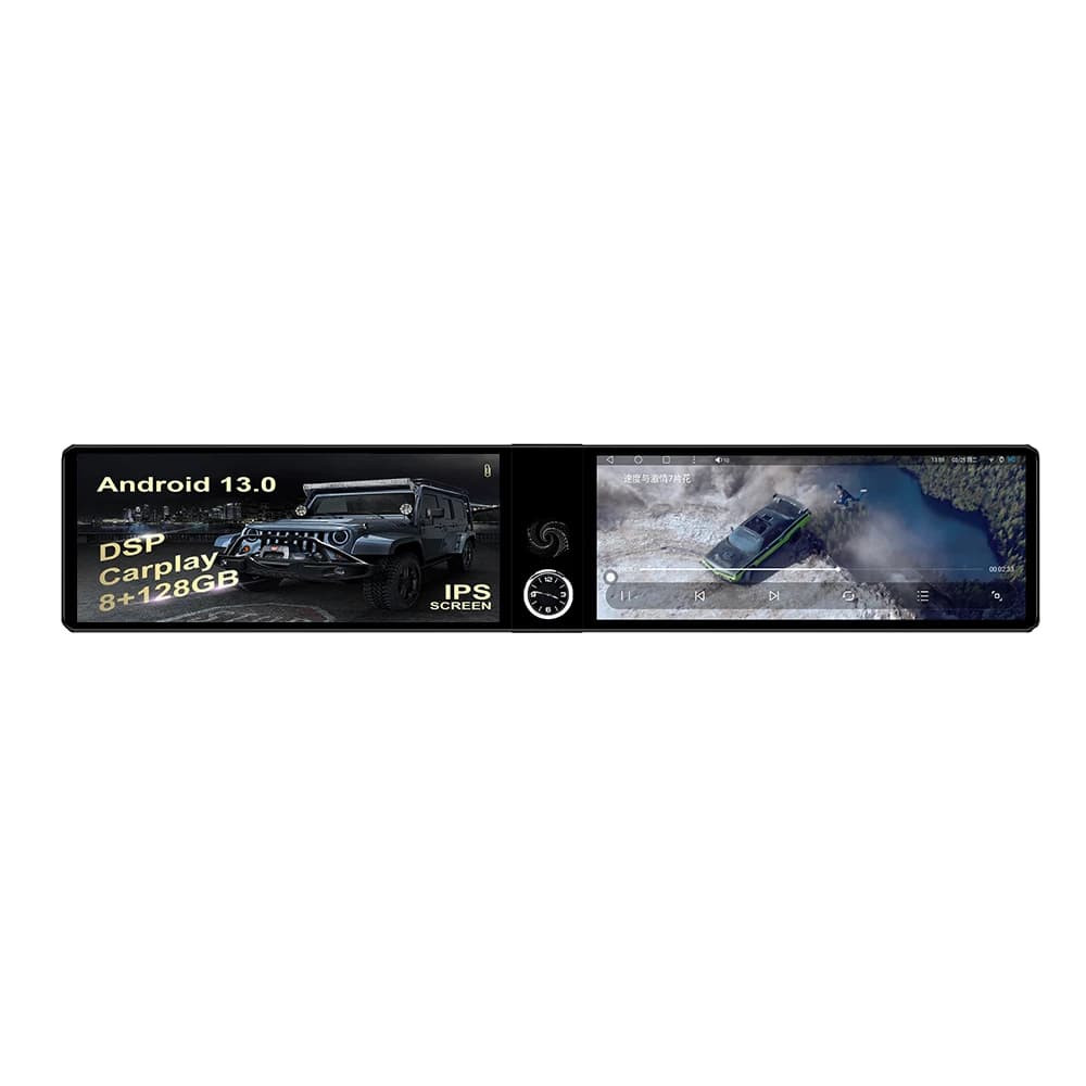 Dual 12.3 Inch Touch Screen Android 13 Car Multimedia GPS Navigation Radio Headunit for Toyota 4Runner 2007-2022 with CarPlay