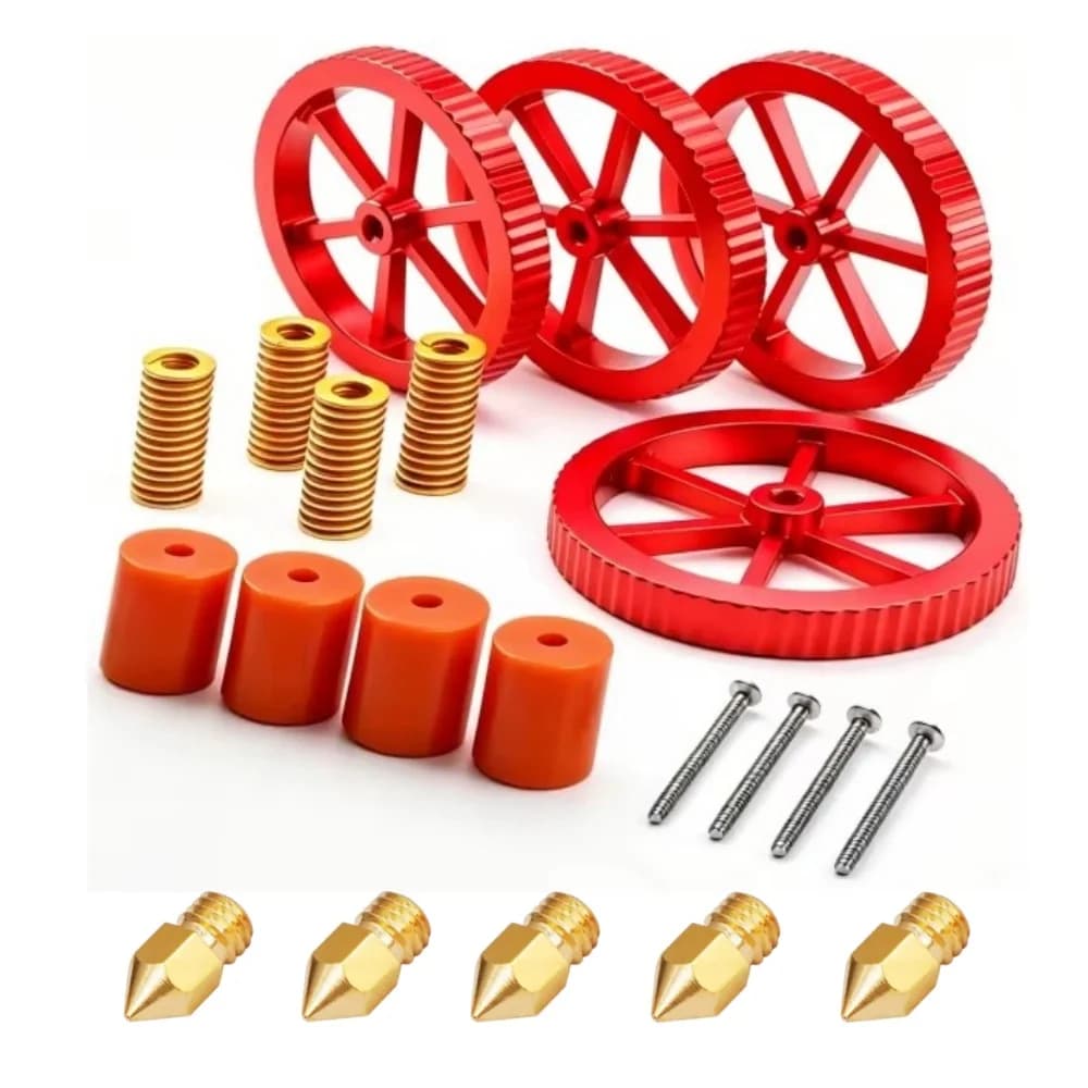 Kit di Aggiornamento Molle per Ender 3, Kit di Livellamento del Piano di Stampa per Stampanti 3D Ender 3/3 Pro/3 V2/3 Neo/3 V2 Neo/Ender 3 S1/S1 Pro/Ender 5 Plus
