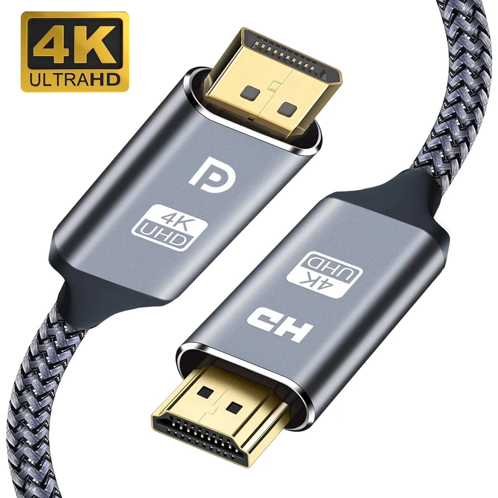 Cavo compatibile da DisplayPort a HDMI Adattatore da DP a HD 4K 30Hz Display Port Video Audio per PC Proiettore HDTV 3 piedi 6 piedi 10 piedi