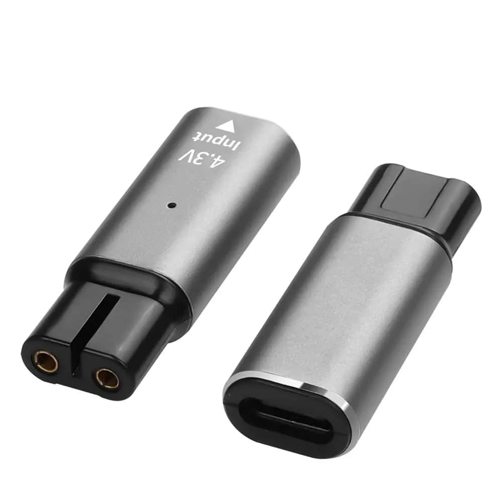 Adattatore Caricabatterie Type-C 4.3V per Rasoio Philips Norelco OneBlade QP2520 QP2620 QP2515 QP2510, Accessorio da Viaggio Portatile
