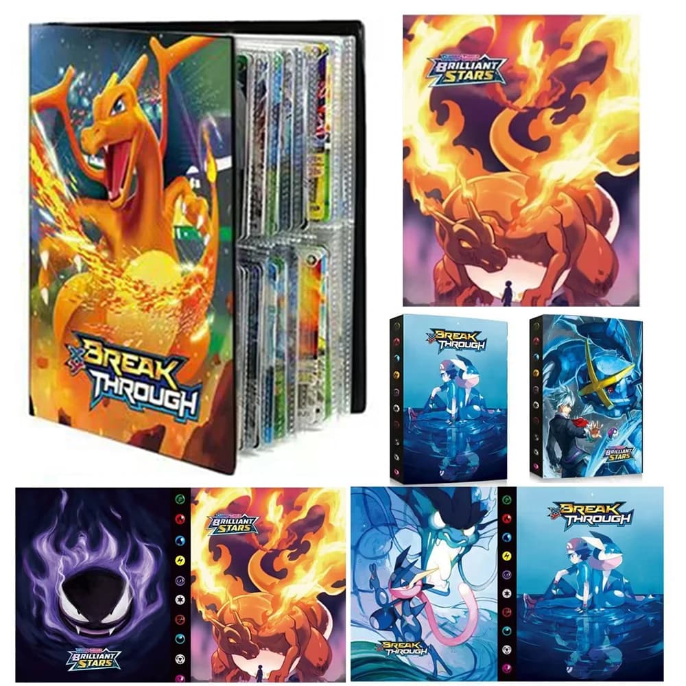 240PCS Pok é mon Cards Album Book Pokemon Game Charizard Card Album VMAX GX EX Holder Collection Binder Folder Kids Toy Gift