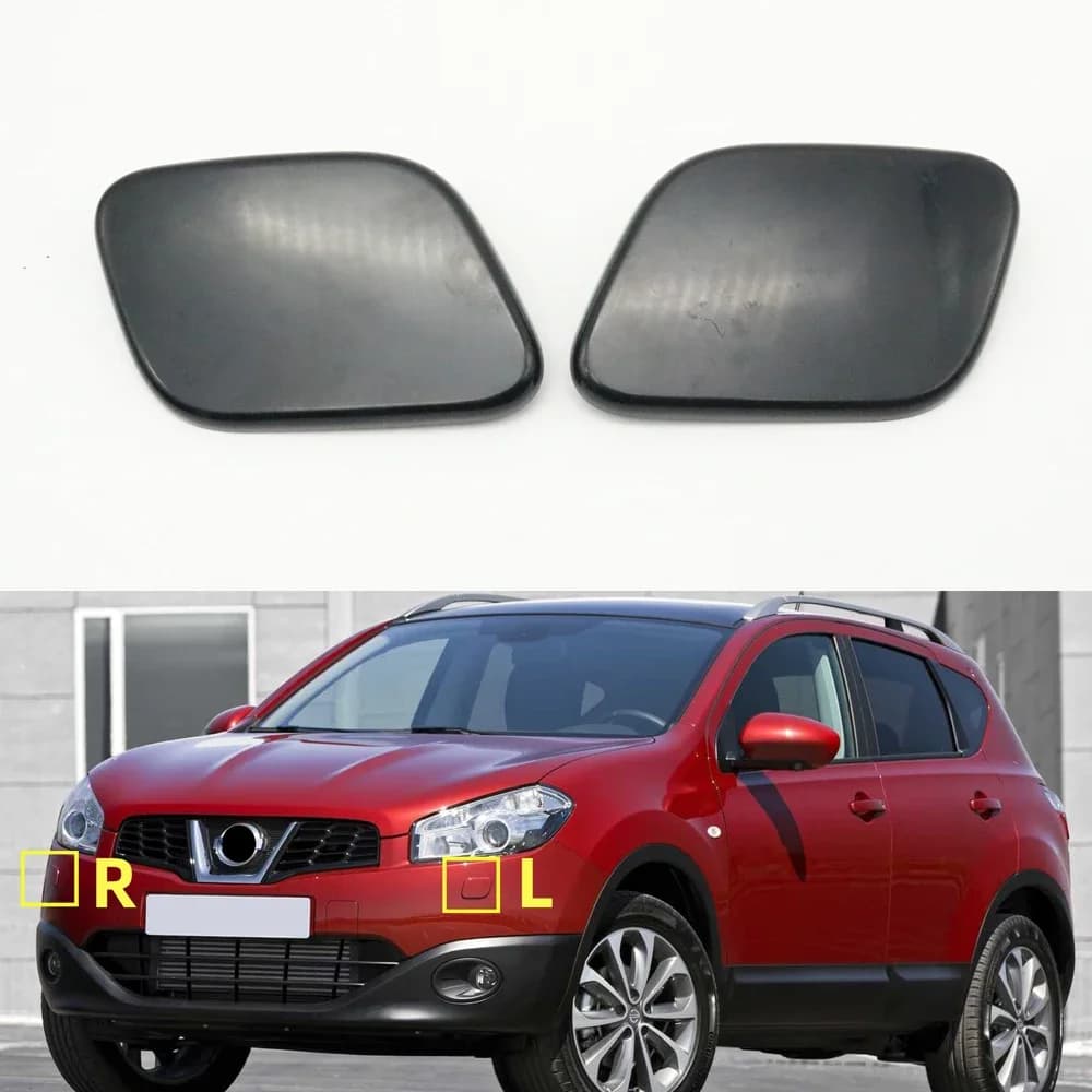 Soarhorse Car Headlight Washer Spray Nozzle Cover Headlamp Cap For Nissan Qashqai J10 2010 2011 2012 2013 2014