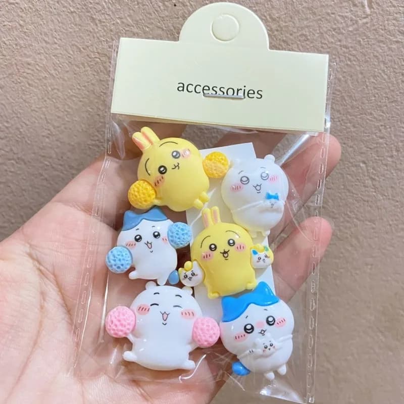 Decorazioni Chiikawa Fai-da-Te con Colla in Crema per Telefoni, Laptop, Bottiglie d'Acqua, Adesivi Carini Kawaii Fatti a Mano con Adesione Sicura