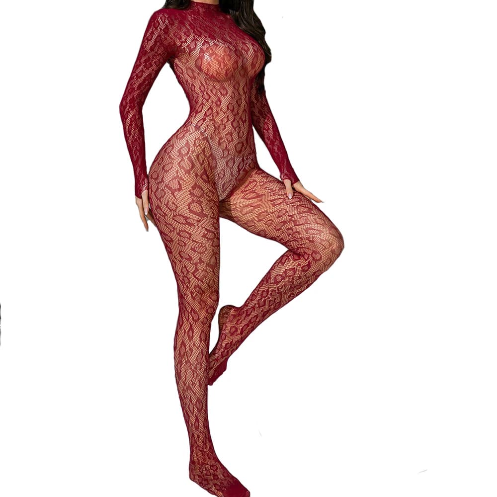 Tuta corpo esotico Lingerie sexy Bodystocking a rete Prospettiva a rete Body Costumi porno Rete da pesca Babydoll Indumenti da notte