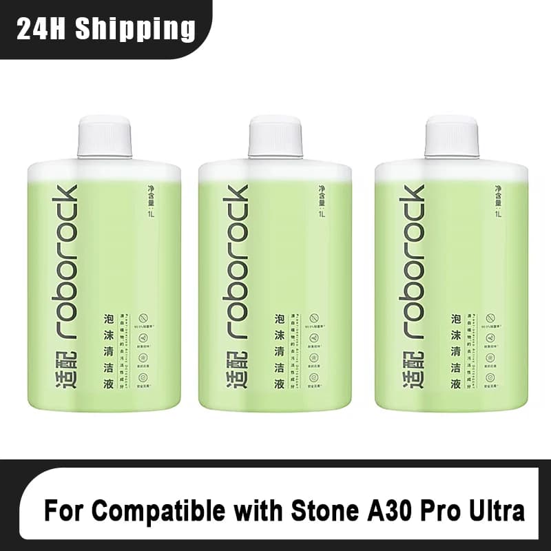 Accessories Compatible with Stone A30 Pro Ultra: Filter, Roller Brush, Detergent Foam and Clean Solution
