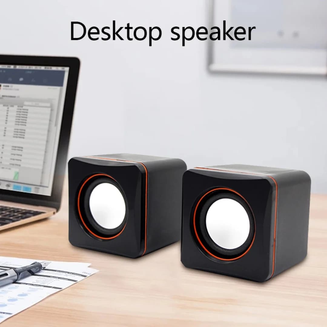 Wired Computer Gaming Speakers Mini USB Powered Dual Stereo Speaker System For Computers Laptops Desktops