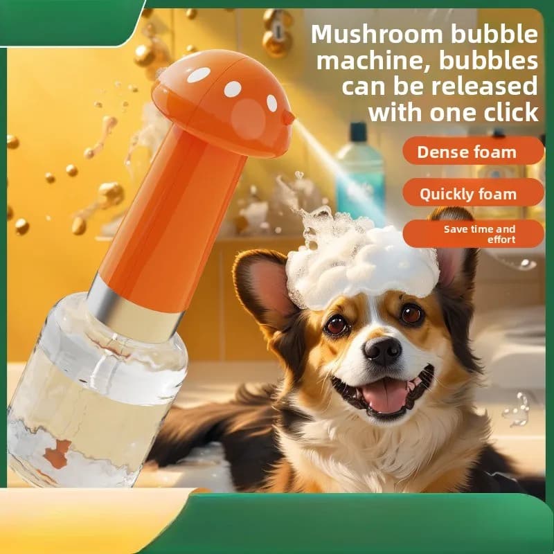 Rechargeable Pet Foaming Machine Dog Cat Bath Foam Dispenser Portable Shower Gel Bubble Sprayer Bottle for Pet Grooming Cleaning
