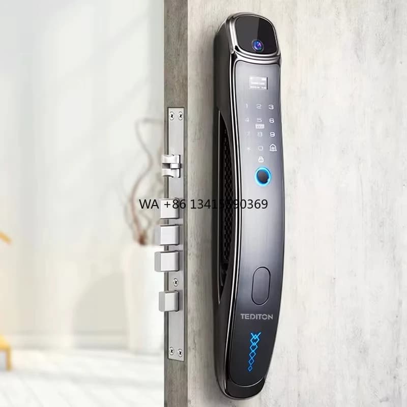 Serratura automatica di vendita calda OEM Videocitofono digitale con impronta digitale Campanello Wifi Gate Serratura intelligente per impronte digitali