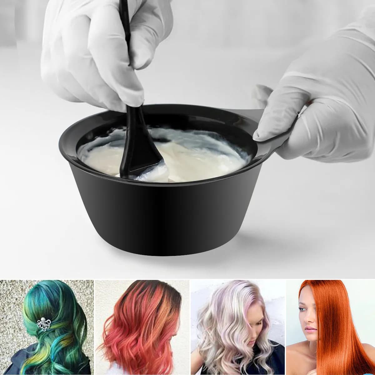Professional Hair Coloring Kit 15 Pieces With Covers Earrings, Clips and Whips for Home Use and Salon