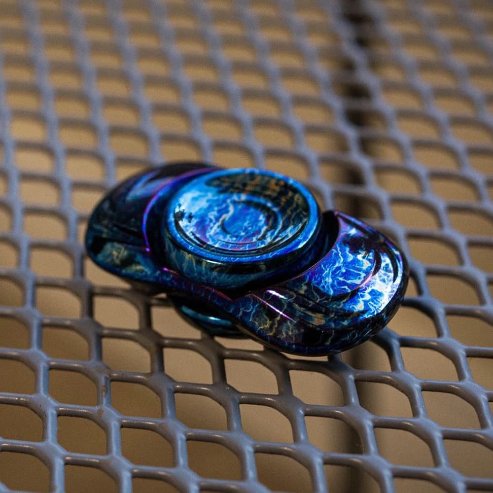 DOB EDC Empty Shuttle Fidget Spinner a due lame, gadget antistress da scrivania, design originali