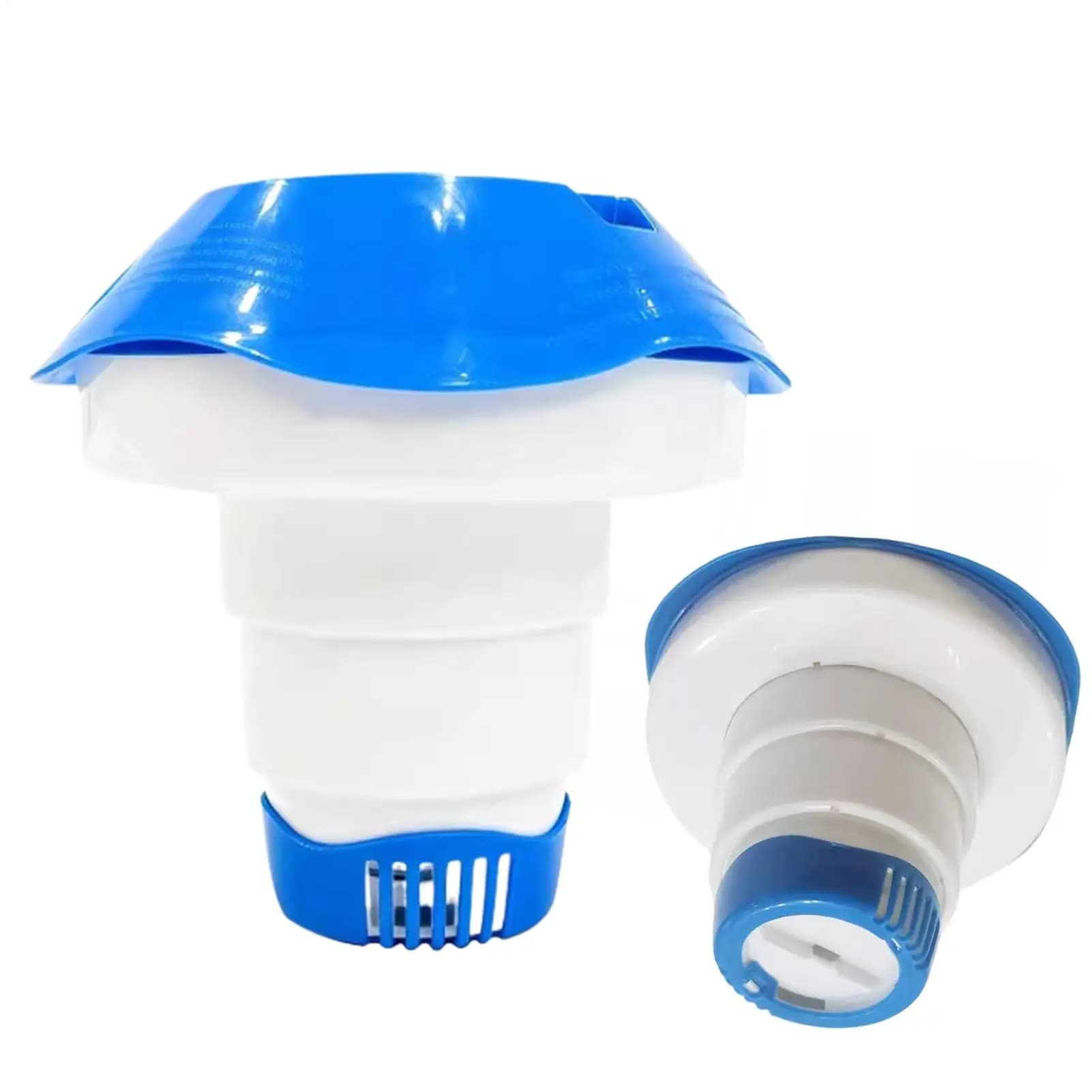 Galleggiante per piscina per pastiglie di cloro, galleggiante per cloro da piscina da 5 pollici con rilascio regolabile, supporto per detergente, accessori per vasca idromassaggio