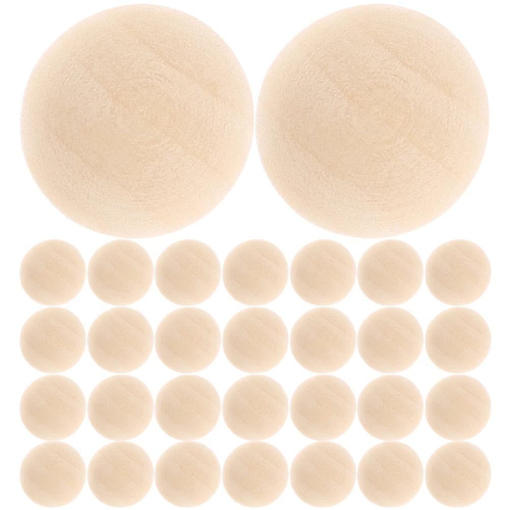100 pz 8/10mm Mezza Palline di Legno Perline Incompiuto Naturale Split Perline di Legno Flatback Emisfero Per Creazione di Gioielli Accessori FAI DA TE
