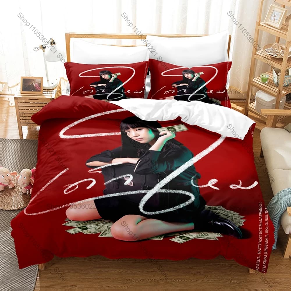 Girl From Nowhere Season 2 Nanno Chicha Amatayakul Dark Mystery Thai Drama HD Print Bedding Set Duvet Cover + 2 Pillowcases