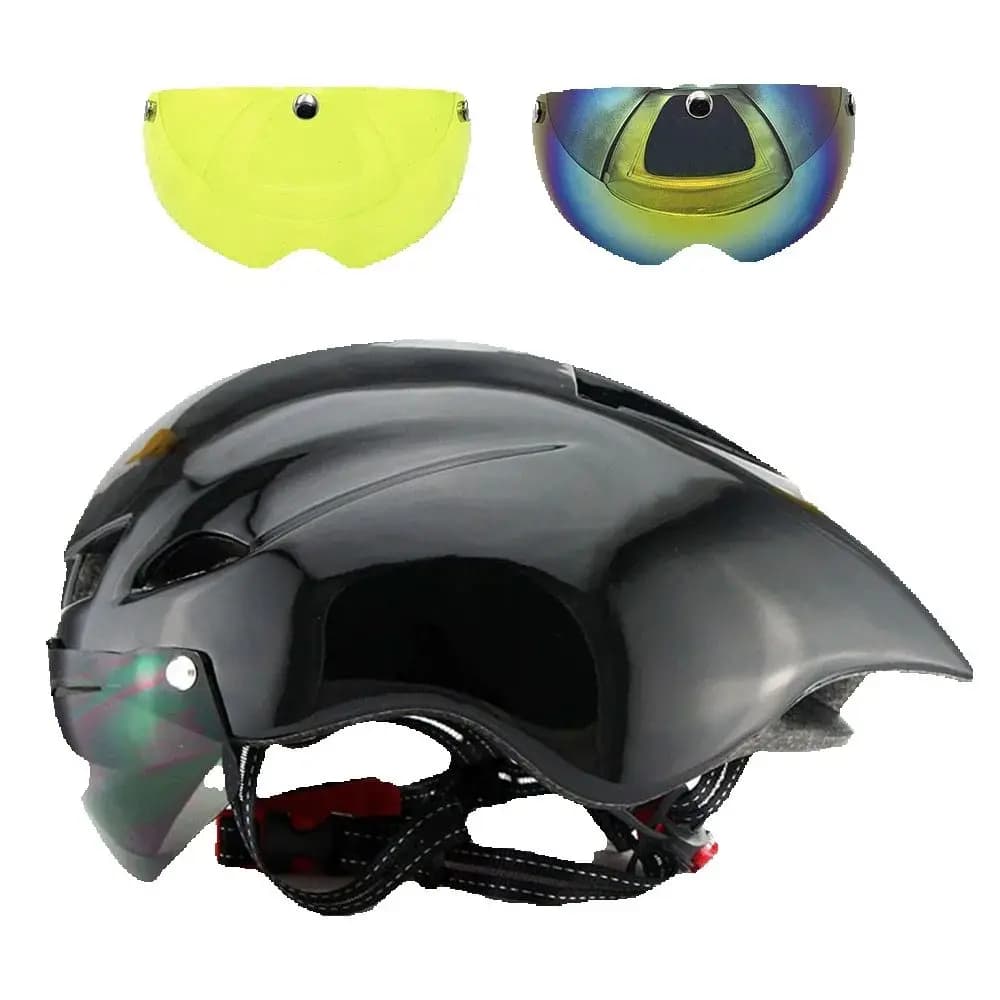 YUMAJ WINGER II Aero Road Bicycle Helmet - 285g Super Lightweight TT Racing Helmet with Cycling Goggle for Bike Sports Safety