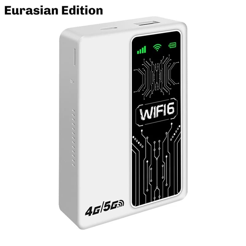 Router WiFi6 4G/5G Lte Router 300Mbps 4G Modem WiFi portatile 5G SIM Card Hotspot Estensore di segnale, Eurasian Edition-A19I
