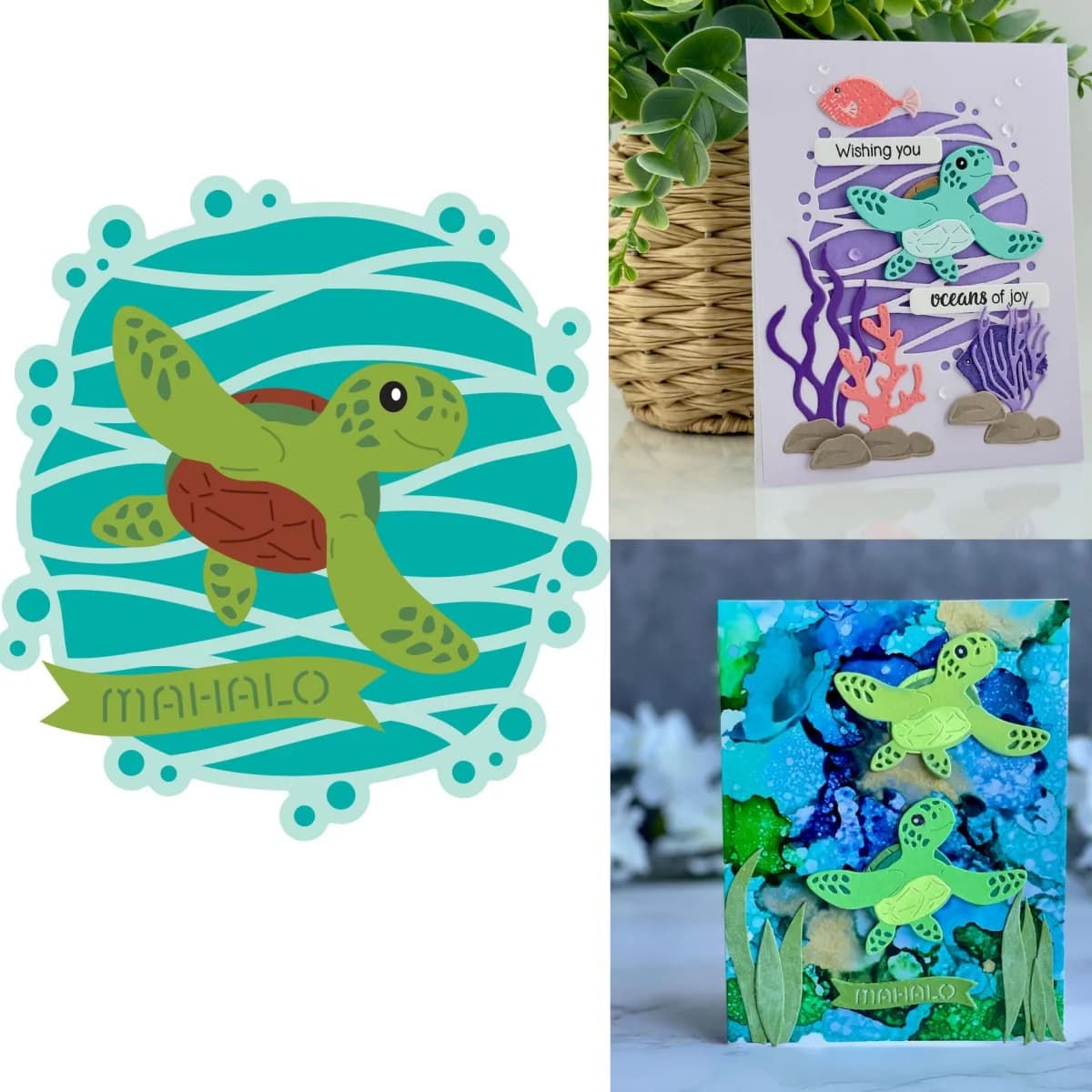 2026 Summer Mahalo Sea Turtle Metal Cutting Dies for DIY Decorating Scrapbook Paper Card Album Embossing Craft Die Supplies