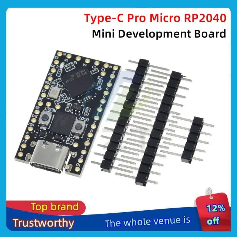 1/3PCS RP2040 Pro Micro Development Board 4MB Dual-Core Supports Mciro Python Compatible For Raspberry PI PICO