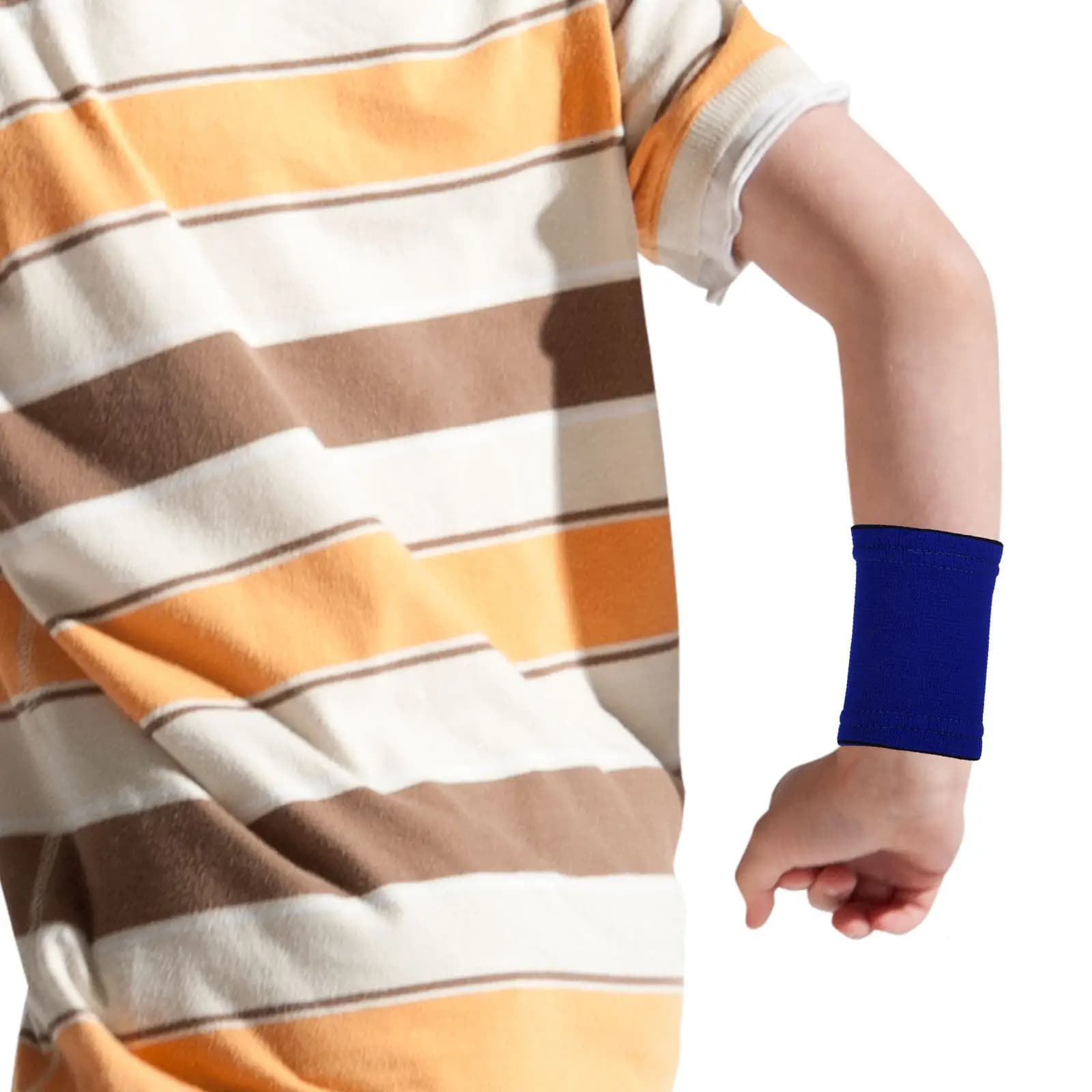 1 Paio di Supporti Elastici Premium per Polso, Traspiranti e Flessibili, per Sport, Fitness, Basket, Tennis, Fasce da Polso Assorbenti