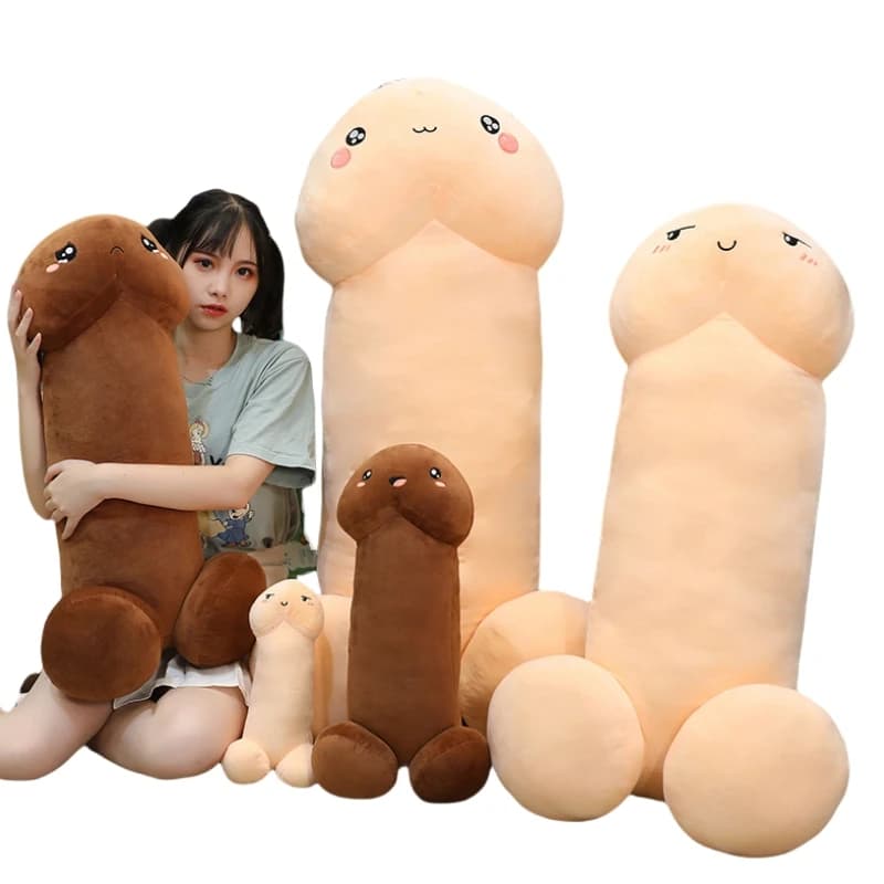 Nuove adorabili bambole di peni di peluche ripiene Morbido lancio PIllow Decor Espressione carina Comfort per bambini Compleanno Regali di Natale Decorazioni per la casa