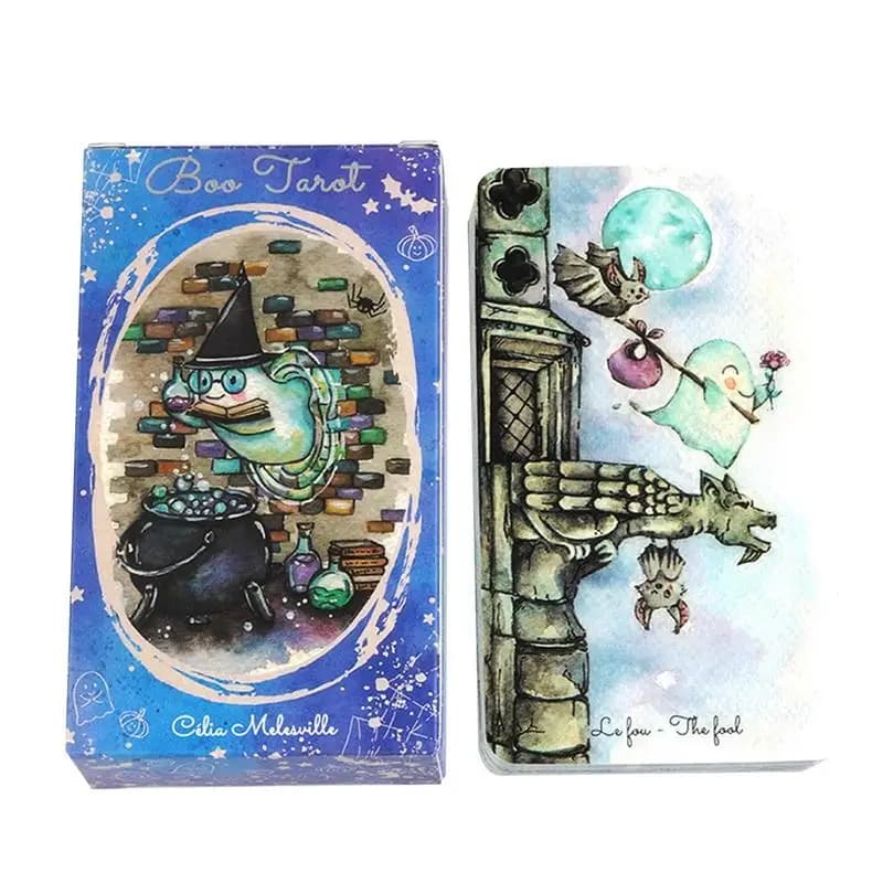 Boo tarocchi di Celia melville 78 carte inglese Fate divinazione tarocchi per principianti Oracle Cards Party Table Board Game
