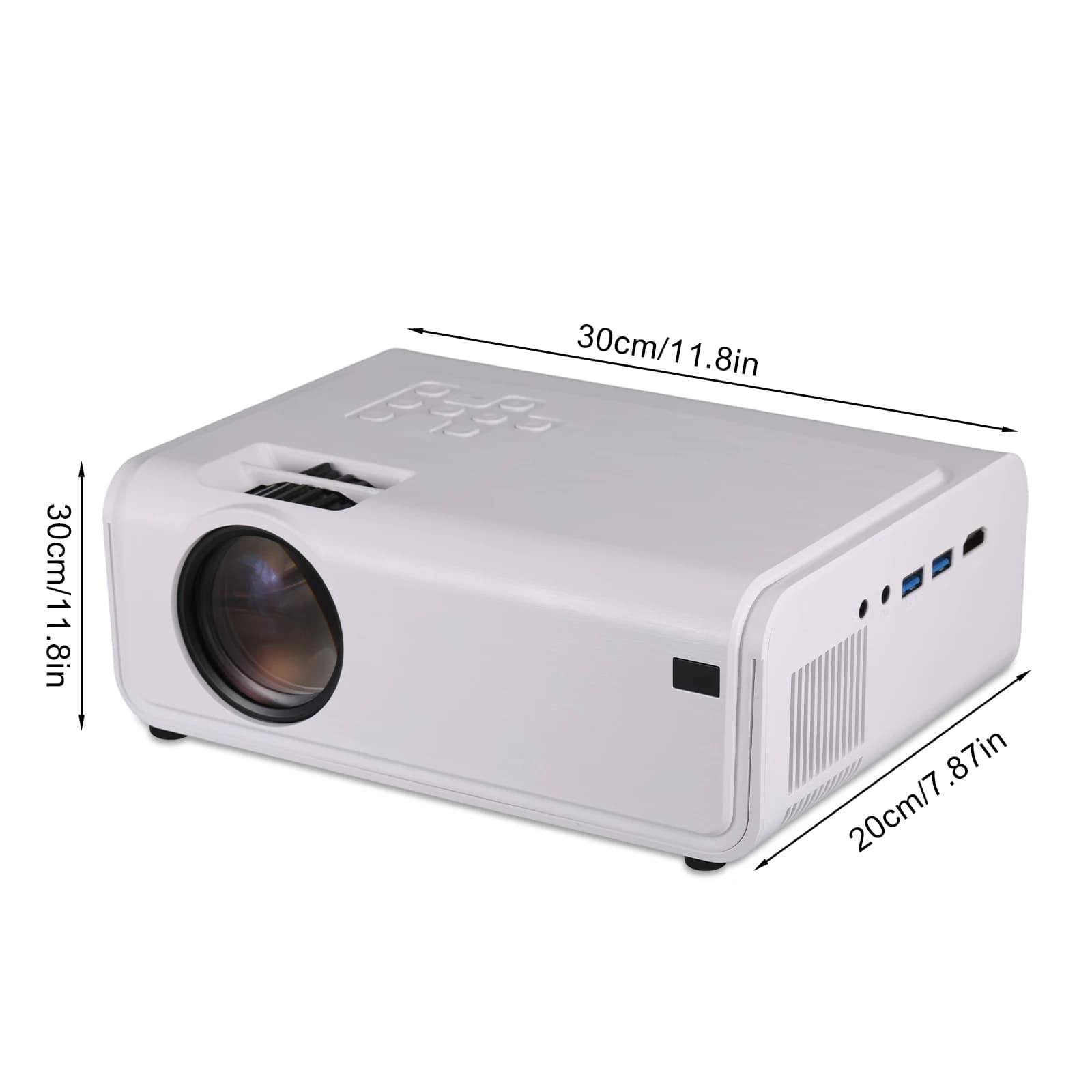 Proiettore tecnico di fabbricazione avanzata Display trasparente proiettore Home Cinema leggero ad alta definizione bianco