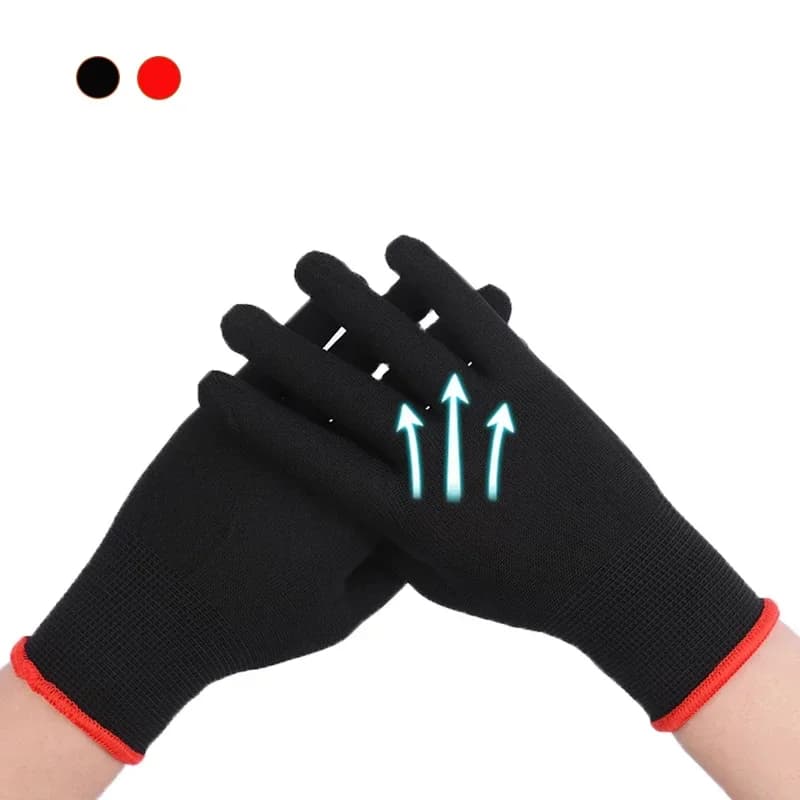 TOFAR 5/20 Paia di Guanti in Vinile Antistatici in Nylon per Applicazione Pellicole Oscuranti Finestrini, Strumento di Protezione per Car Wrapping e Lavori di Tinteggiatura Auto