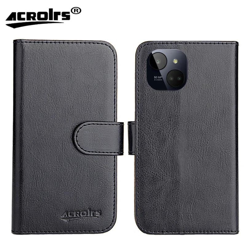 Per MyPhone N23 Plus 5G Custodia 6.78 "6 Colori Flip Luxury Fashion Retro Morbida Pelle Esclusiva Telefono Protettivo Crazy Horse Cover