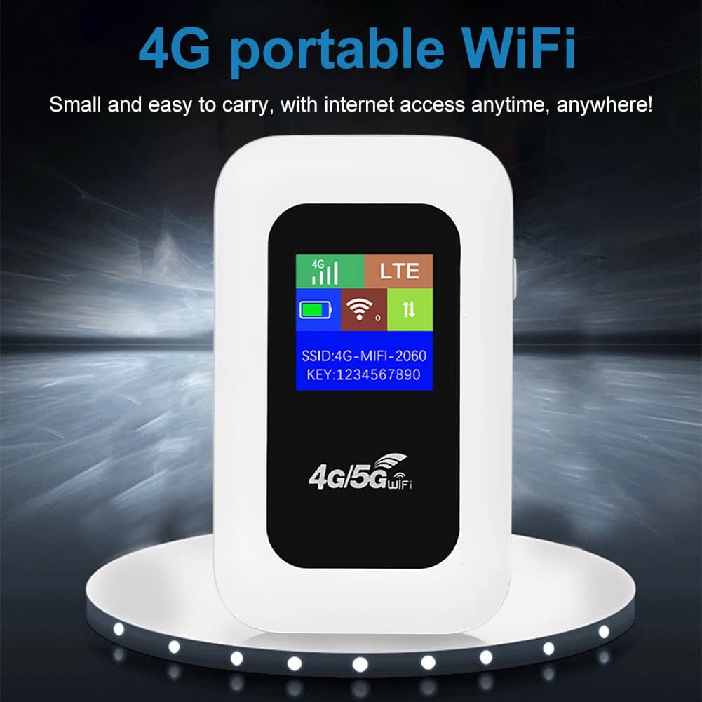 4G LTE Wireless Router Repeater with SIM Card Slot 150Mbps Portable WiFi Router Wireless Wifi Modem for Home Office RV Camping