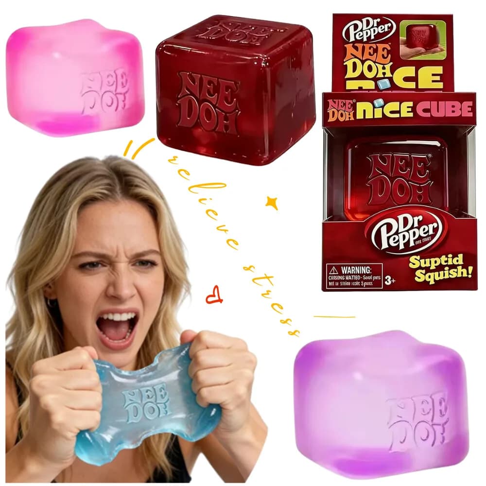 Nuovo Schylling Needoh: Cubo Sensoriale Antistress per Sollievo dallo Stress e Gioco con le Dita