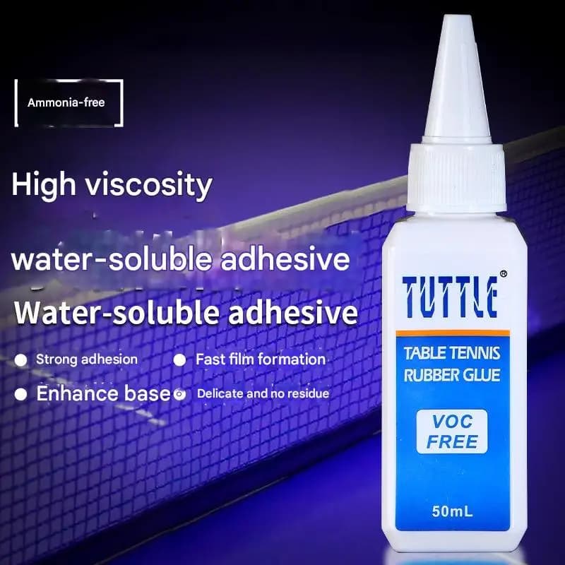 TUTTLE Ping Pong Water Collar 50ML Without VOC High Elasticity Easy to use Water-based ping pong rubber sponge stick adhesive