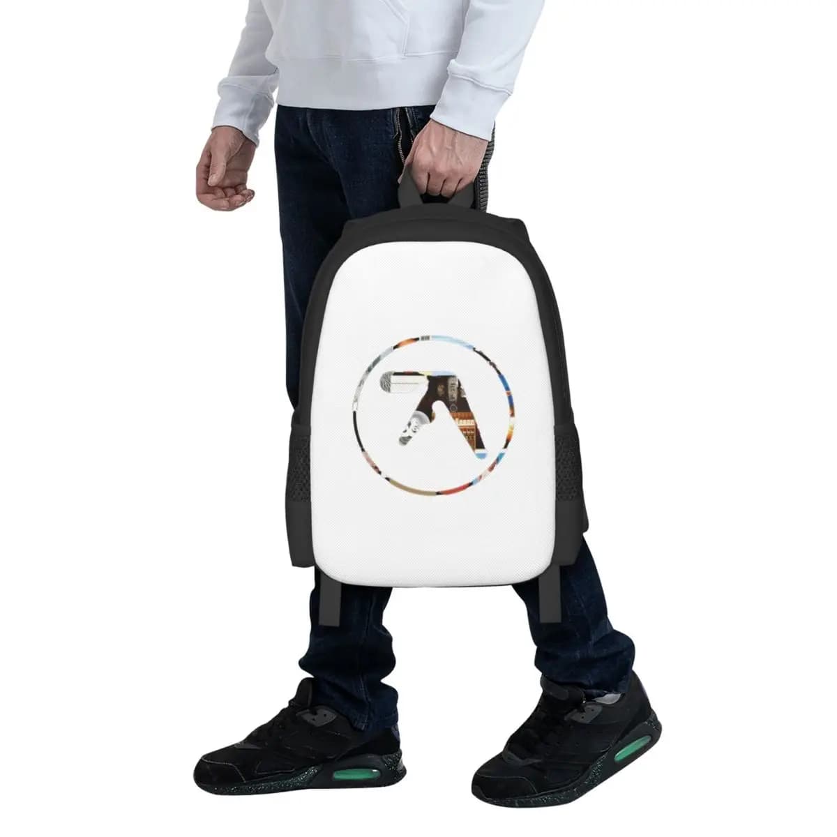Zaino per studenti Aphex Twin, borsa da scuola, zaino da viaggio per escursioni, per ragazzi e ragazze, borsa a tracolla alla moda