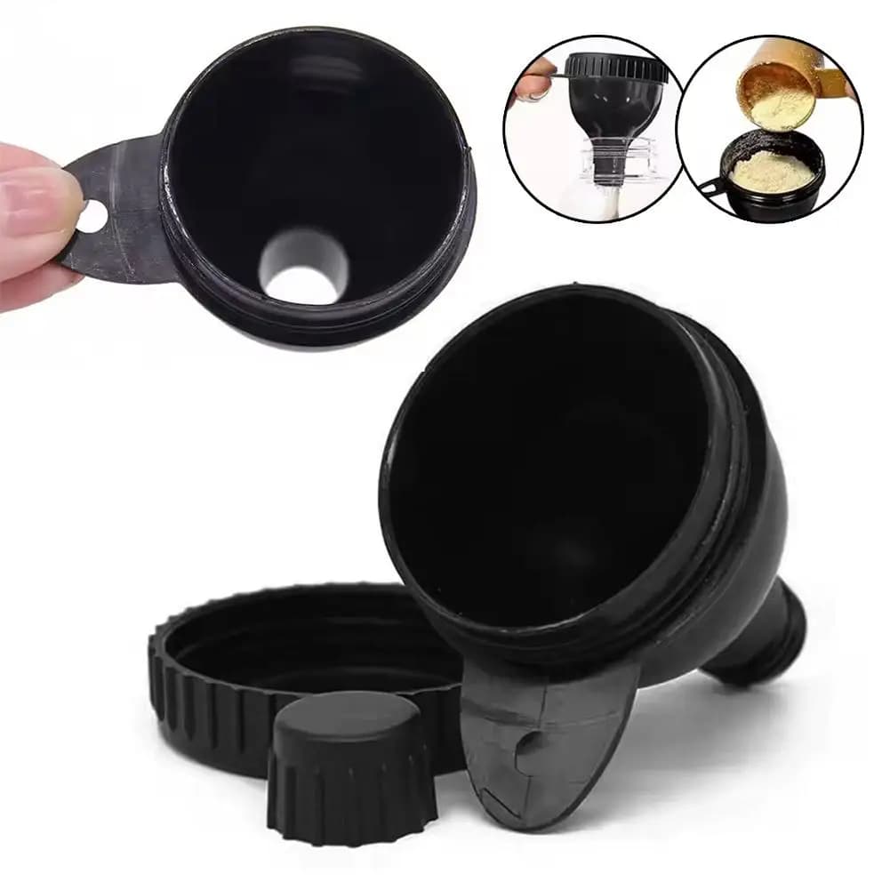 50 ml Dust Protein Dispenser Box Portable Fitness Supplement Container Funnel Sports Dust Box Loss Test Case for Hiking