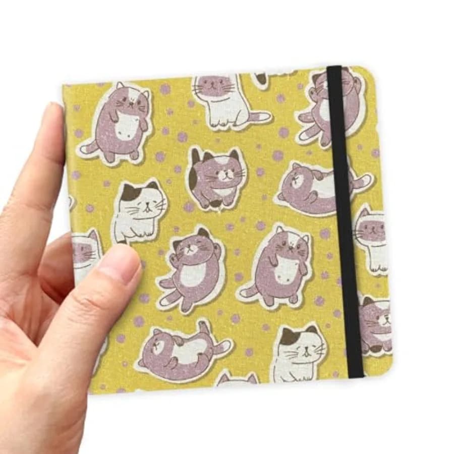 4.8" x 4.8" Hardcover Sketchbook, Small Mixed Media SketchPad, 96 Sheets 80gsm Acid-Free Artist Drawing Paper, Travel Journal P