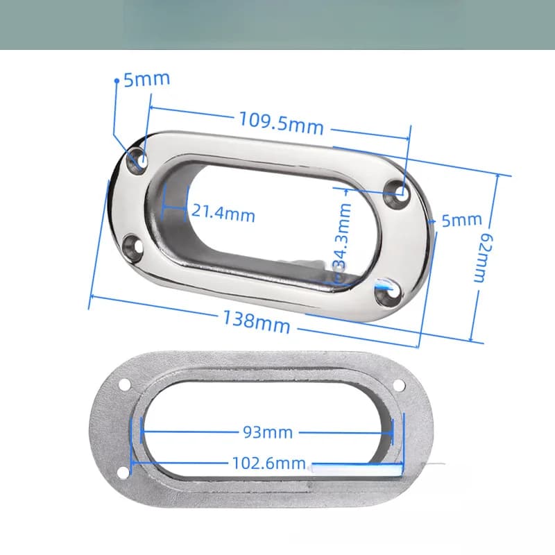 Anchor Guide Oval Fairlead Marine Grade Hardware Seamless Deck Integration High Performance Boat Anchor Boat Anchor