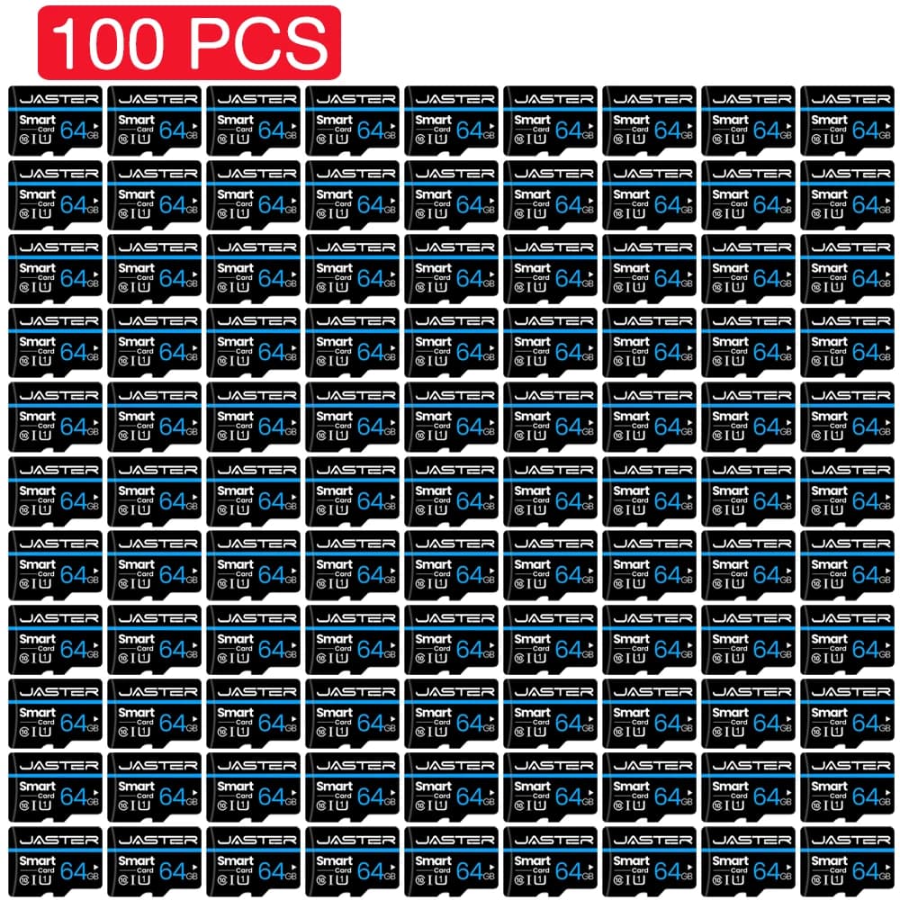 100 Pieces Lot Memory Card Original Wholesale Black Micro TF Mini SD Card 128GB 64GB 32GB 16GB 8GB Flash Dirve Card for Phone