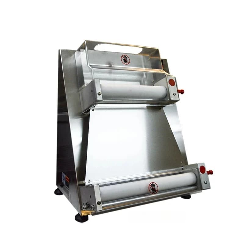 Pressa per impasto commerciale Macchina per pressa per impasto elettrica automatica per panetteria Pizza Macchina per pasta elettrica 40 cm
