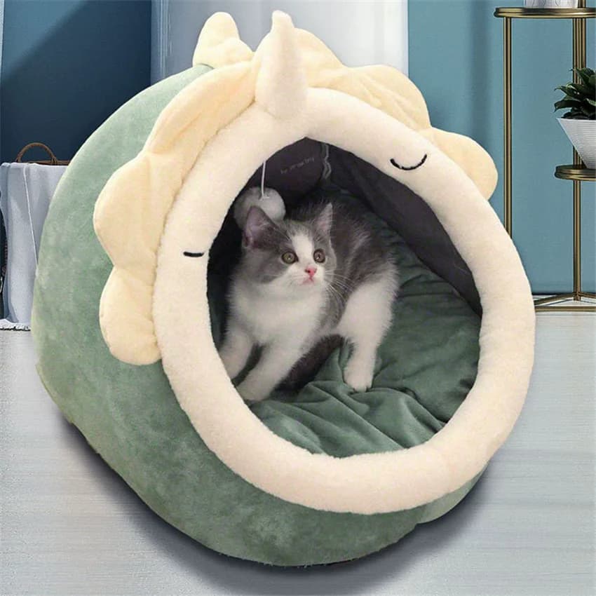 Cushionable, folding, washable, for pets, winter warm sleeping bag for cats
