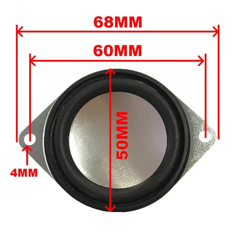 3Watts 4Ohm /8Ohm 2Inch Waterproof Speaker 50mm Round double-ear 16core rubber-rimmed aluminum cap Full Range Horn(1pcs speaker)