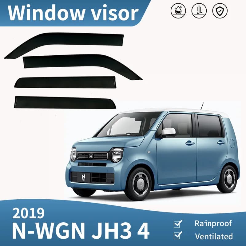 Per Honda N-WGN MK2 JH3/4 2019+ Deflettori Finestrini Auto, Tendine Parasole Antipioggia per Finestrini Laterali, Accessori Auto
