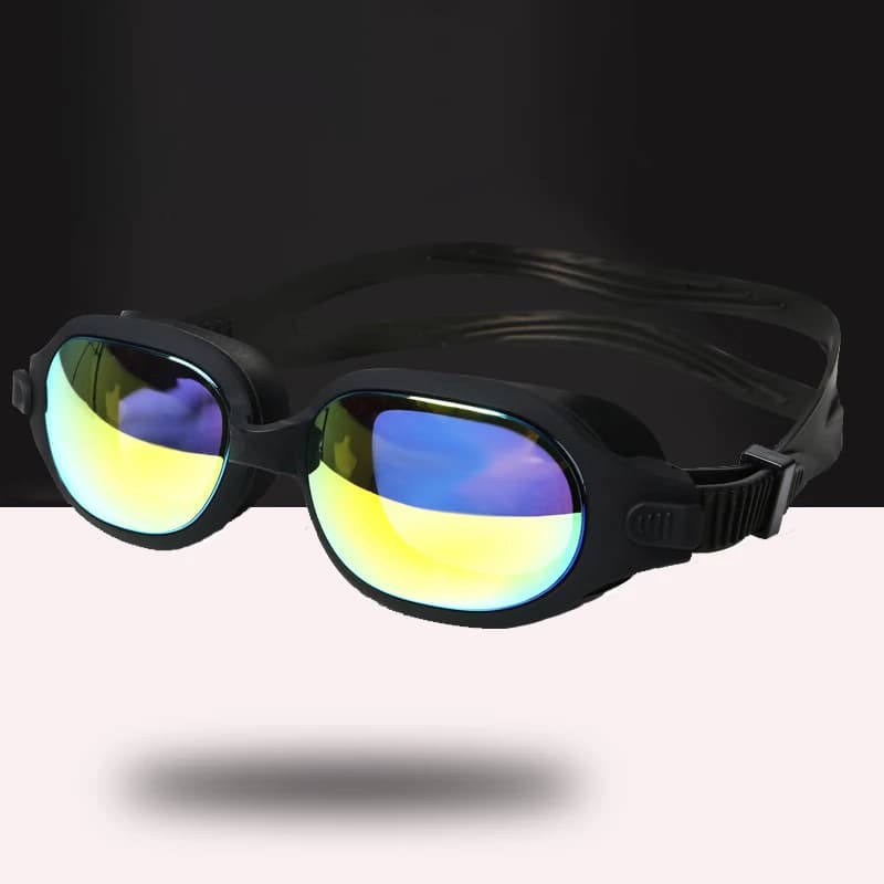 Women's teenage swim glasses in Silicone UV400 protection swim glasses swim glasses with adjustable strap without box