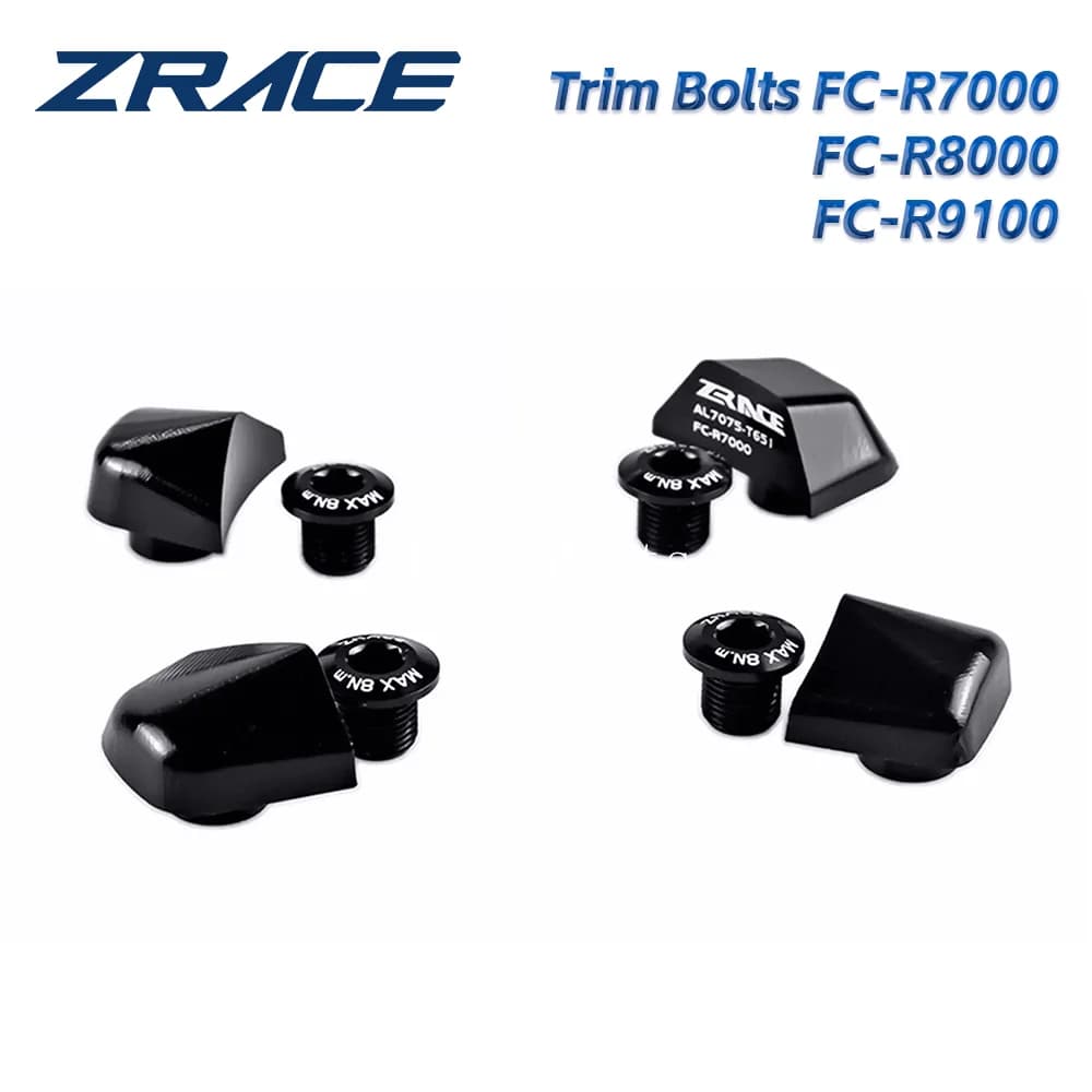 ZRACE CNC Chainring Bolts Covers 7075AL Chainwheel Screws Nuts For FC-R7000 FC-R8000 RC-R9100 / 105 Ultegra DURA-ACE Crank Bolt