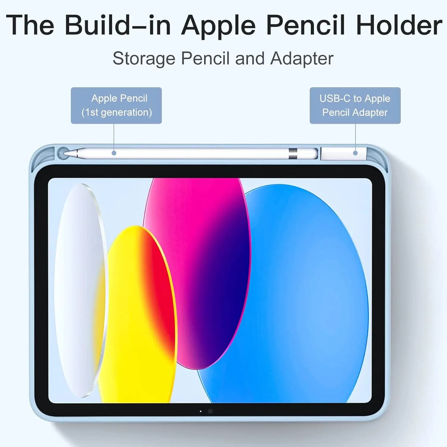 Compatibile con iPad (A16) Custodia di 11a generazione da 11 pollici 2025, per iPad di decima generazione da 10,9 pollici 2022 con portapenne