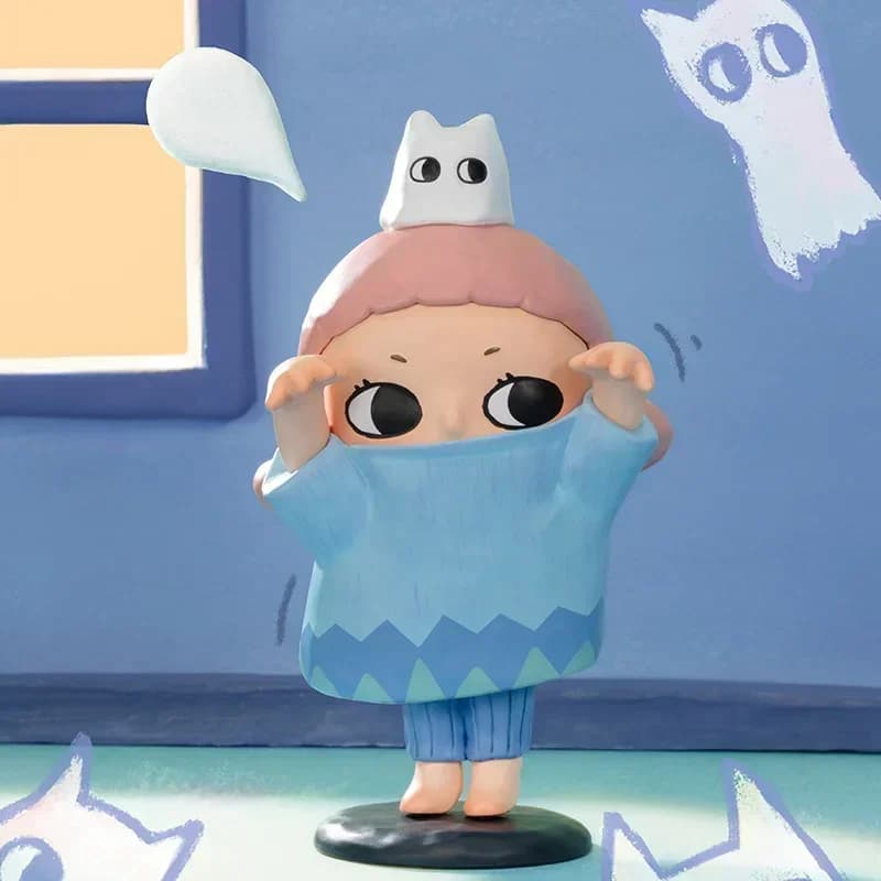 POPMART Nyotas Flauschige Life Series Blind Box Guess Bag Giocattoli originali Bambola Cute Anime Figure Ornamenti Regalo